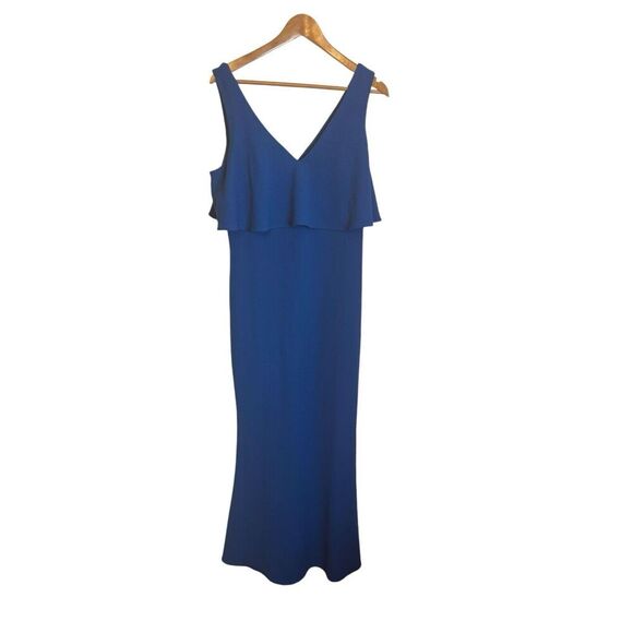 NWT BADGLEY MISCHKA POPOVER SILHOUETTE V NECKLINE SLEEVELESS FALLYN size 10 - Picture 5 of 10